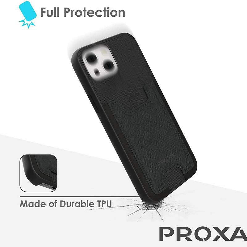 iPhone12ProMax用ケースカードホルダ付スマホカバーPROXASlimCardCaseDesignedforiPhone12/iPhone12Pro-WalletCasewithCardHolderSlot-[Protective/Scratchproof]-CompatiblewithAppleiPhone12/12Pro6.1inch-CamouflageGreen