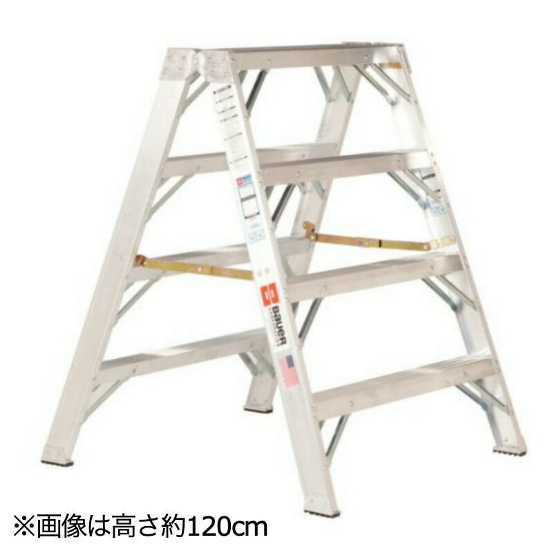 ステップラダー60cm踏み台136kgまでアルミBauer2′Aluminum200Series2-WaySawhorse?Type1A300lb.Rated