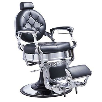 バーバーチェア理容椅子リクライニング床屋美容室油圧イスレトロHeavyDutyBarberChairMen'sGroomingBarbershopHydraulicChair-Vanquish