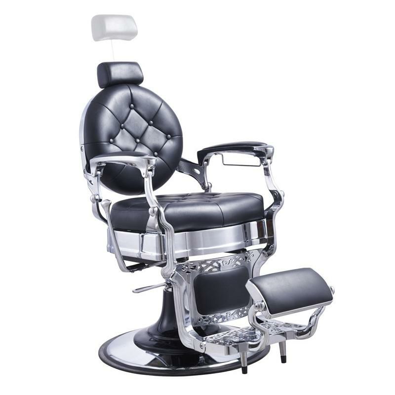 バーバーチェア理容椅子リクライニング床屋美容室油圧イスレトロHeavyDutyBarberChairMen'sGroomingBarbershopHydraulicChair-Vanquish