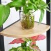 コーナーシェルフ木製ラック5段棚ディスプレイSpringSun5-TierCornerLadderWoodShelf,DisplayRackMultipurposeBookshelfandPlantStandforLivingRoomandOffice