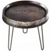 ワイン樽デザインテーブル直径61cmアメリカ製WineEnthusiastWineBarrelHeadEndTable(EbonyStain)