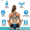 ジェルシートクッションオフィス車ComfiLifeGelEnhancedSeatCushion-Non-SlipOrthopedicGel&MemoryFoamCoccyxCushionforTailbonePain-OfficeChairCarSeatCushion-Sciatica&BackPainRelief