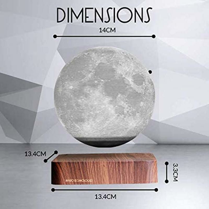 ムーン ランプ 月 ライト 浮く 回転 インテリア Levitating Moon Lamp - Floating and Spinning Moon  Light Spinning in Air - Night Lamp for Office, Home, Room Decor 家電 |  アルファエスパス