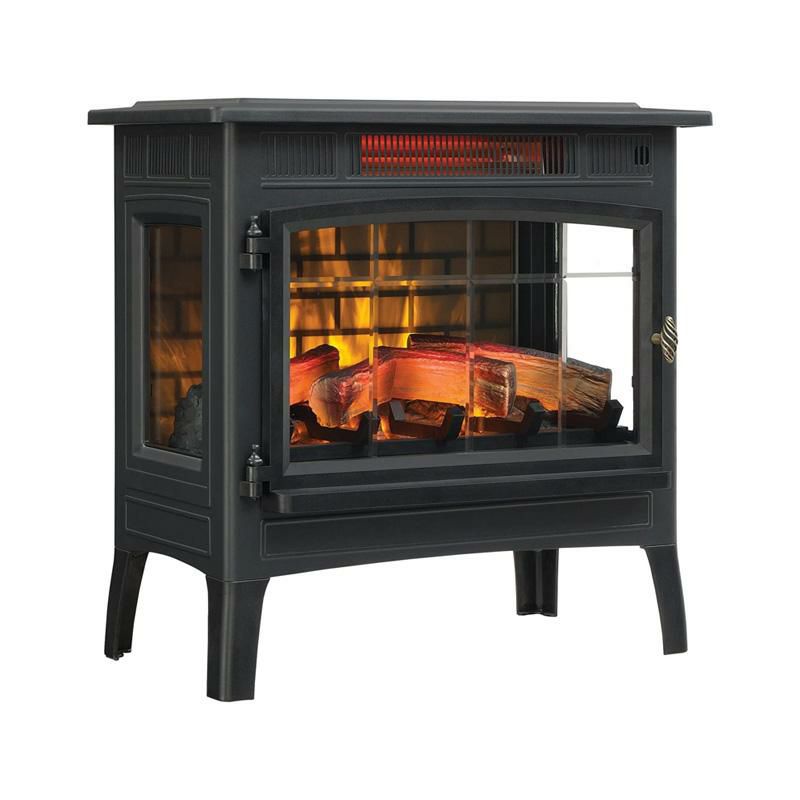 暖炉型ヒーター3D赤外線電気ストーブリモコン付Duraflame3DInfraredElectricFireplaceStovewithRemoteControl-PortableIndoorSpaceHeater-DFI-5010(Black)家電