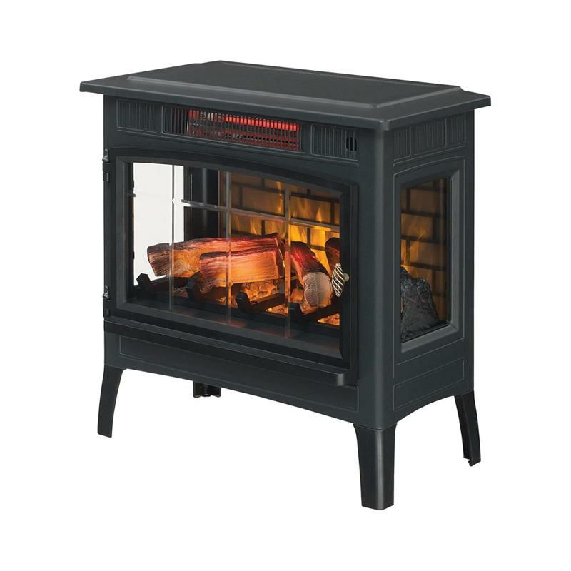 暖炉型ヒーター3D赤外線電気ストーブリモコン付Duraflame3DInfraredElectricFireplaceStovewithRemoteControl-PortableIndoorSpaceHeater-DFI-5010(Black)家電