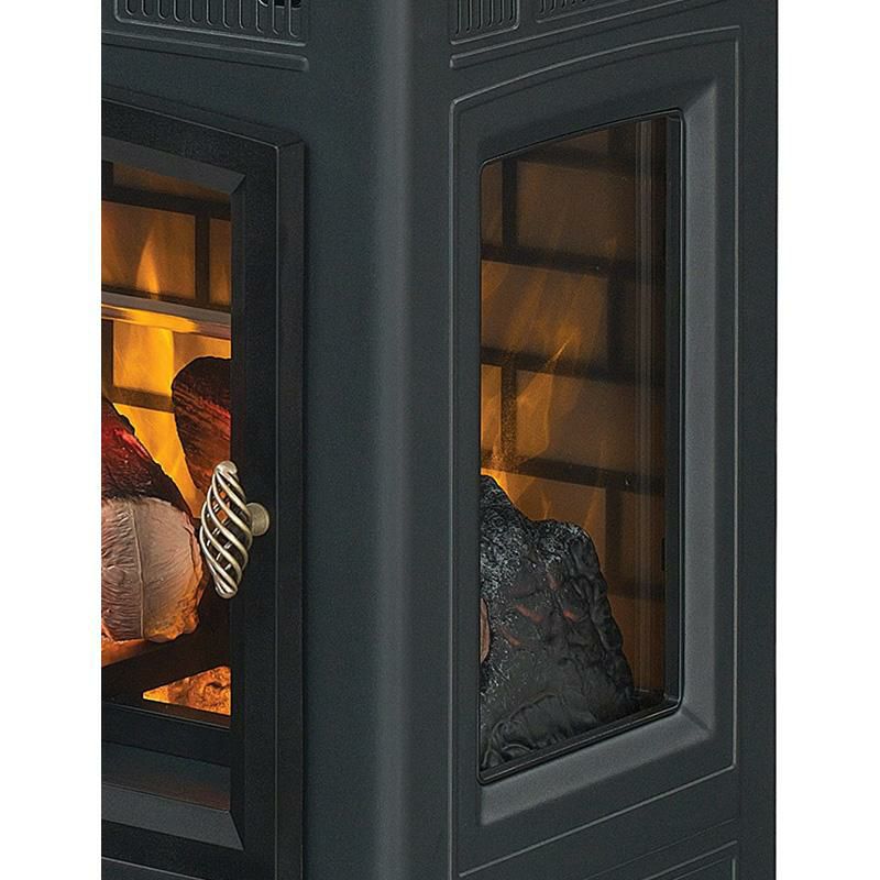 暖炉型ヒーター3D赤外線電気ストーブリモコン付Duraflame3DInfraredElectricFireplaceStovewithRemoteControl-PortableIndoorSpaceHeater-DFI-5010(Black)家電