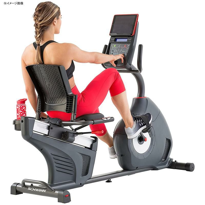 フィットネスバイクエアロバイクエクササイズバイク強度25レベルBluetoothアプリ同期ホームジムトレーニングSchwinnRecumbentBikeSeries家電