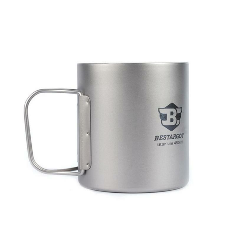 マグカップチタン450mlキャンプアウトドアBestargot450MLTI-DOUBLESTACKINGMUG