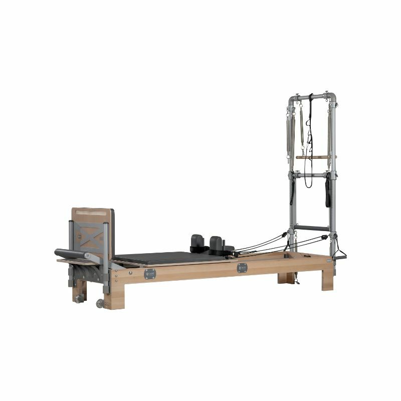 ピラティスリフォーマーウッドBASISYSTEMSWOODPILATESREFORMERWITHHALF-TRAPEZETOWER