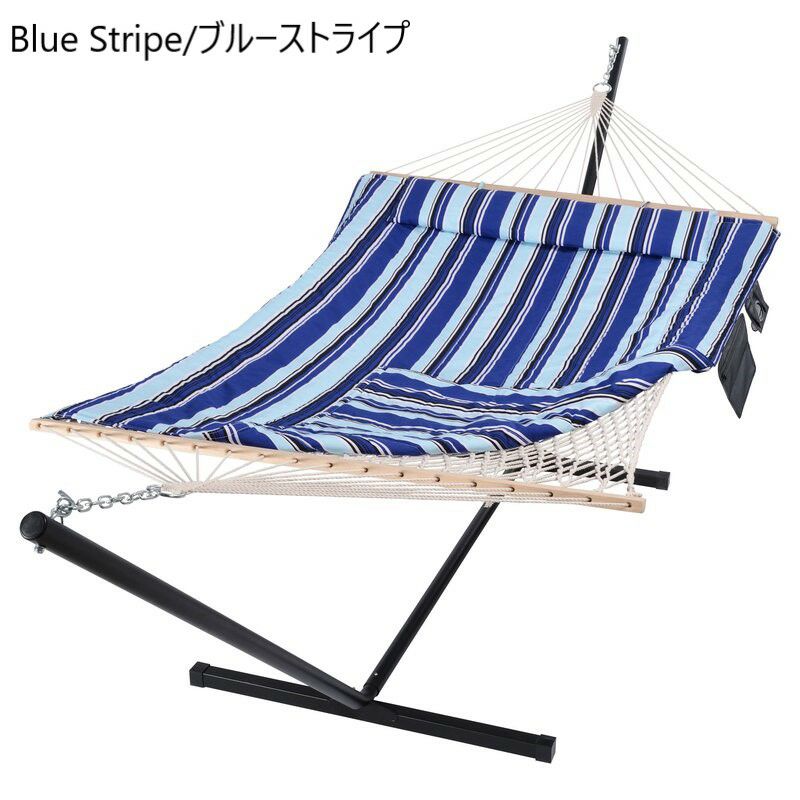 ハンモックスタンド付ダブル2人215kgまでSol72OutdoorMejiasDoubleSpreaderBarHammockwithStand