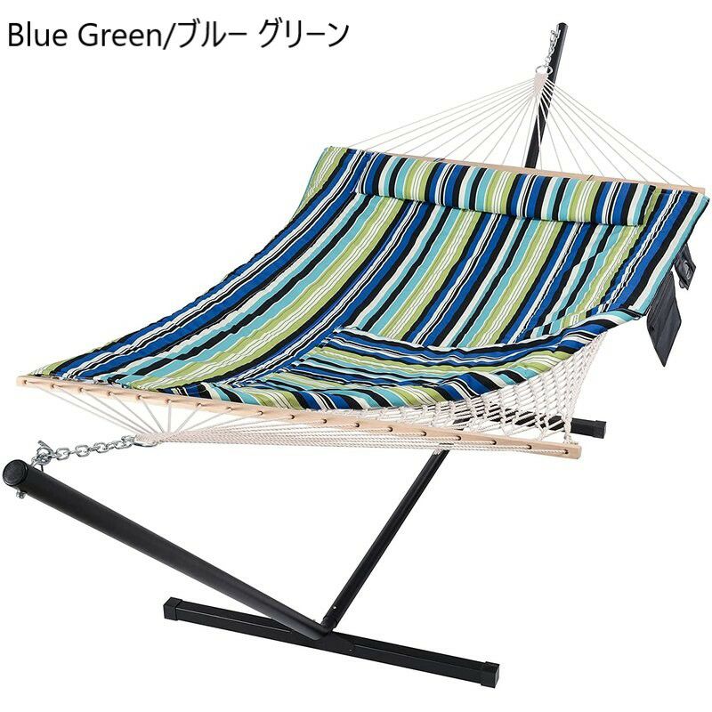 ハンモックスタンド付ダブル2人215kgまでSol72OutdoorMejiasDoubleSpreaderBarHammockwithStand