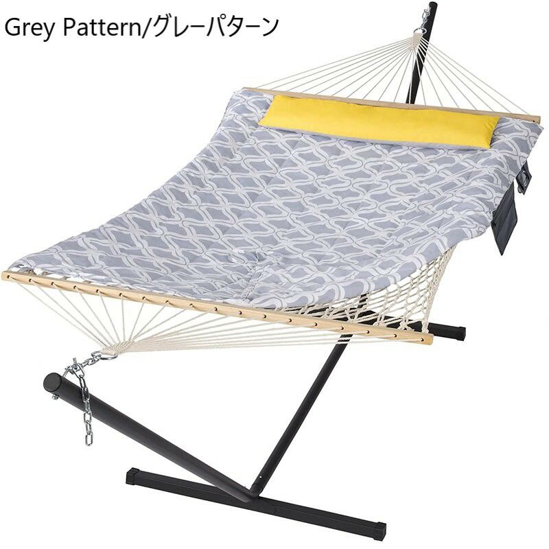 ハンモックスタンド付ダブル2人215kgまでSol72OutdoorMejiasDoubleSpreaderBarHammockwithStand