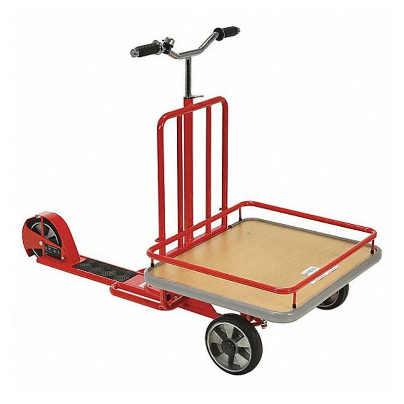マニュアルスクーター150kgまでレッド赤GraingerManualScooter,Red,WheelDia.8"