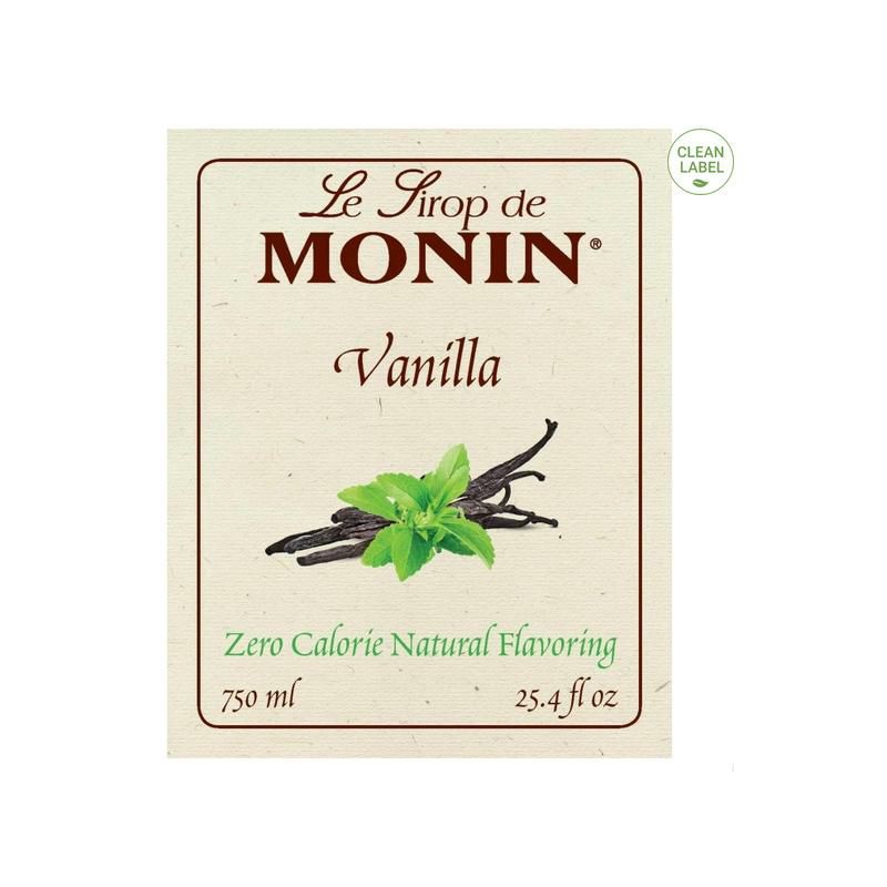 ナチュラルバニラフレーバーシロップゼロカロリー砂糖不使用コーヒーラテスチーマーMONINZEROCALORIENATURALVANILLA