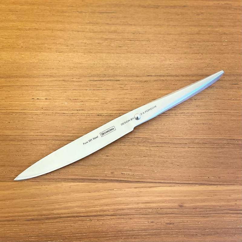 ポルシェデザインハンマー包丁果物ナイフクロマType301槌目模様刃渡120mmユーティリティナイフおしゃれギフトプレゼントP-19HM【日本正規代理店】ChromaUtilitycnife120mmhammered