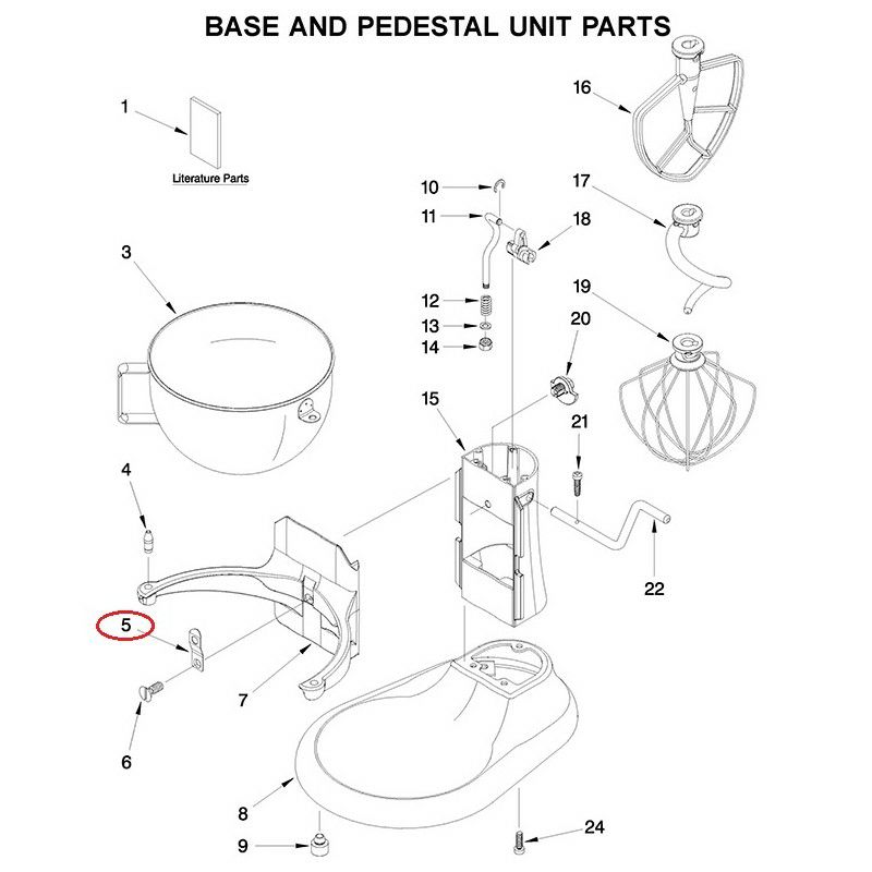 キッチンエイドスタンドミキサー用保持ピンパーツ部品KitchenAid9707223RetainingPinWP9707223