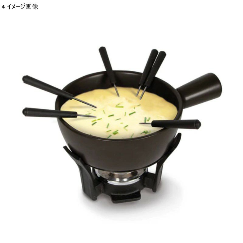 ボスカフォンデュセットフォンデュ鍋ストーブフォーク6本付BoskaNeroCeramicFonduePotSet