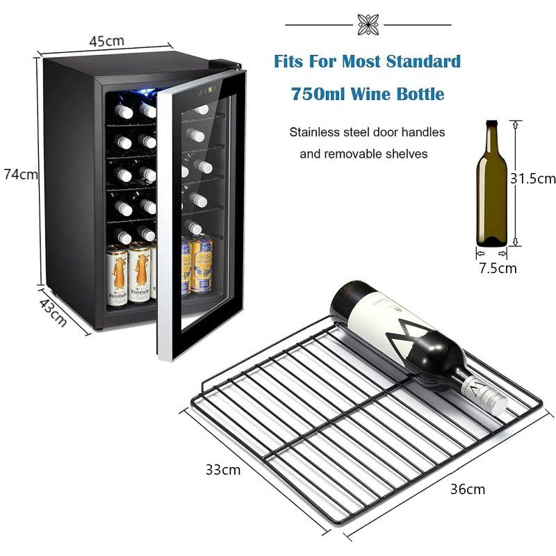 ワインセラー冷蔵庫アンダーカウンターボトル24本ガラスドアAntarcticStar24BottleWineCooler/CabinetBeverageRefrigerato