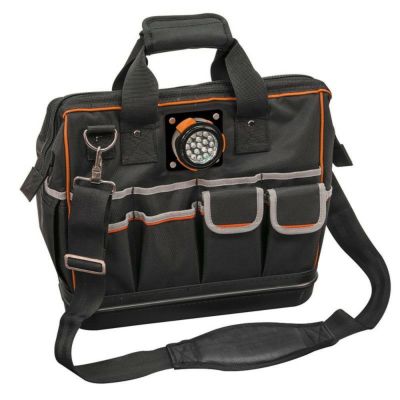 クラインツールLEDライト付き31ポケット工具バッグKleinToolsToolBag,TradesmanProLightedToolBag,31Pockets