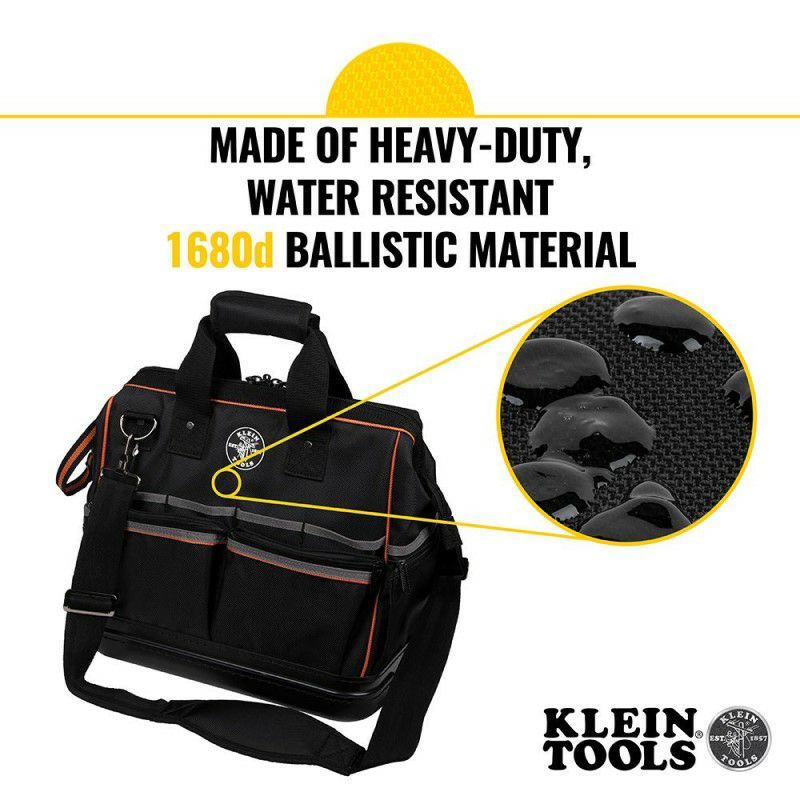 クラインツールLEDライト付き31ポケット工具バッグKleinToolsToolBag,TradesmanProLightedToolBag,31Pockets