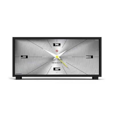 ニューゲート 置き時計 スクエア 四角 アルミ シルバー Newgate Thunderbird Mantel MAN/THUN675CK Mid-Century Modern Mantel Clock | Black & Spun Aluminium Dial