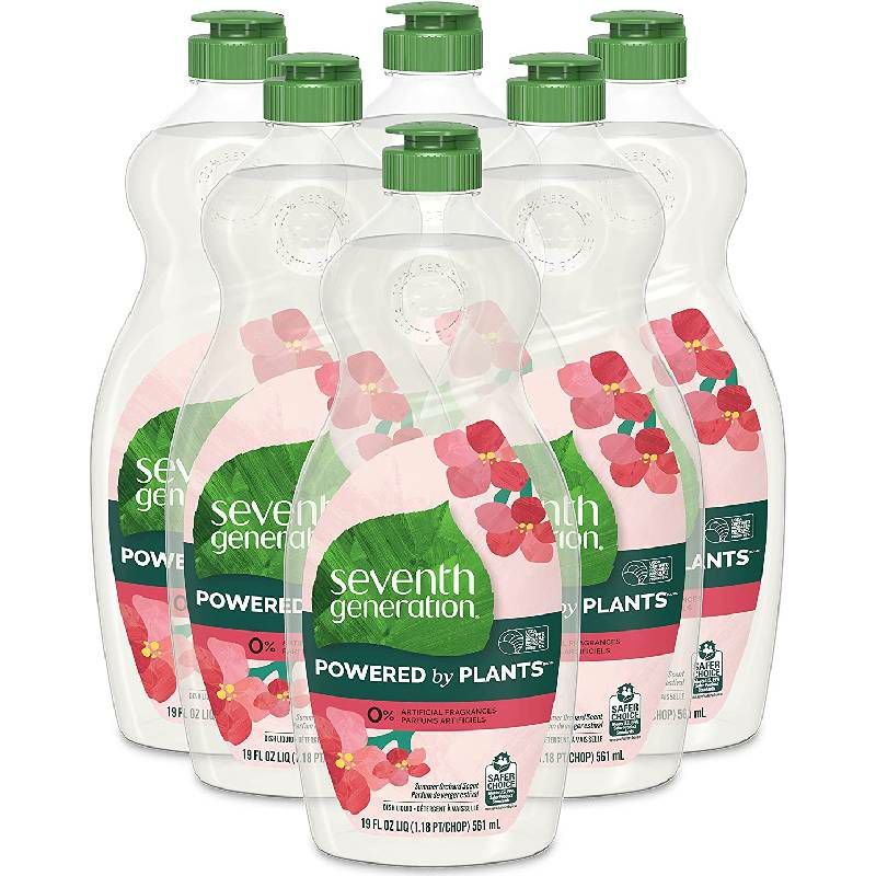 セブンスジェネレーション食器用洗剤736ml6本セットSeventhGenerationNaturalDishLiquid,Free&ClearUnscented,25-OunceBottles(Packof6)【RCP】