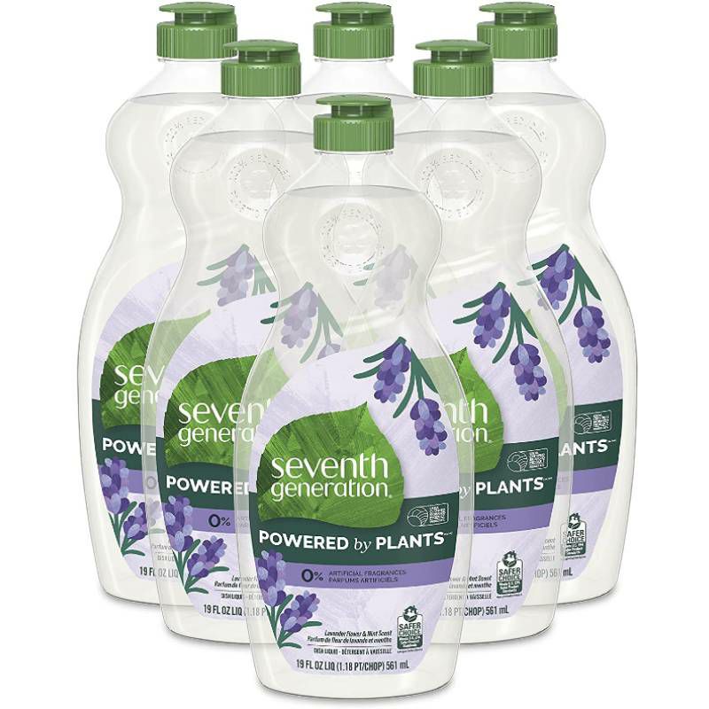 セブンスジェネレーション食器用洗剤736ml6本セットSeventhGenerationNaturalDishLiquid,Free&ClearUnscented,25-OunceBottles(Packof6)【RCP】