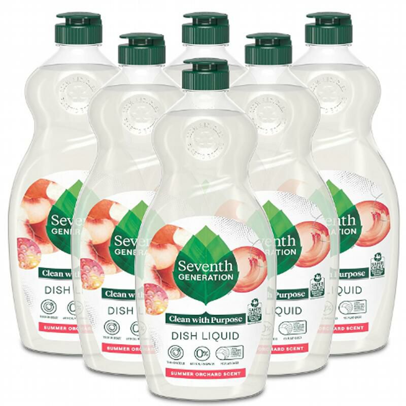 セブンスジェネレーション食器用洗剤736ml6本セットSeventhGenerationNaturalDishLiquid,Free&ClearUnscented,25-OunceBottles(Packof6)【RCP】