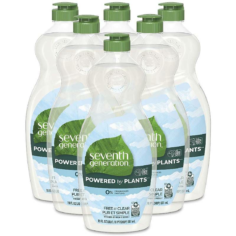 セブンスジェネレーション食器用洗剤736ml6本セットSeventhGenerationNaturalDishLiquid,Free&ClearUnscented,25-OunceBottles(Packof6)【RCP】