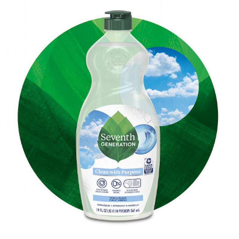 セブンスジェネレーション食器用洗剤736ml6本セットSeventhGenerationNaturalDishLiquid,Free&ClearUnscented,25-OunceBottles(Packof6)【RCP】