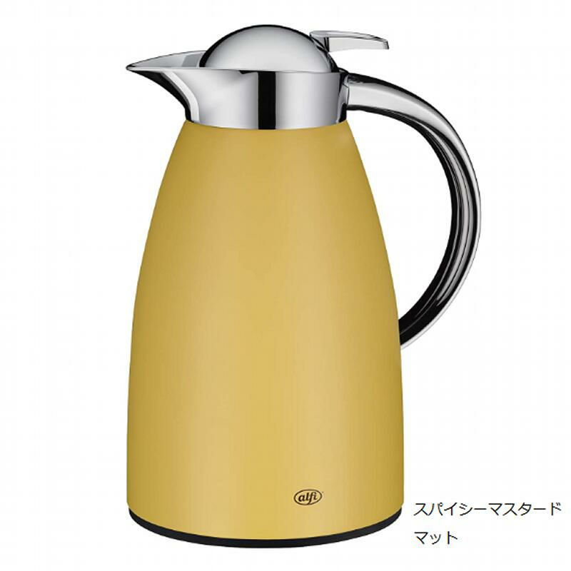 アルフィ1L魔法瓶ポットジャグシグノコーヒーティーポット保温alfiSignoCoffeeJug1LitrewithAlfiDurGlassInsert,InsulatedJugKeepsHotfor12Hours,IdealforCoffeeorTeapot,Potfor8Cups