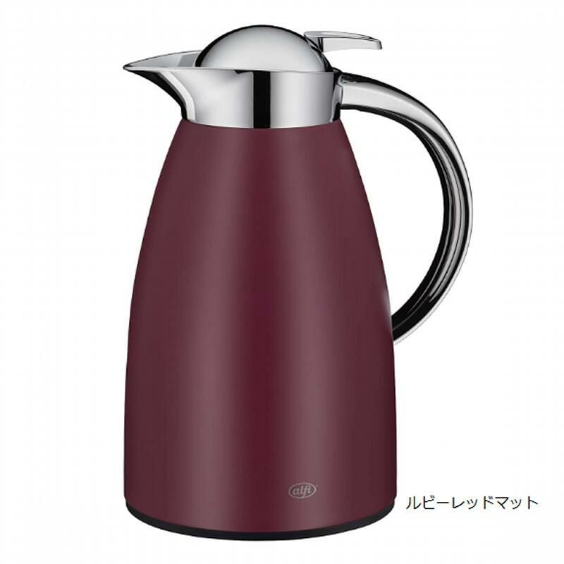 アルフィ1L魔法瓶ポットジャグシグノコーヒーティーポット保温alfiSignoCoffeeJug1LitrewithAlfiDurGlassInsert,InsulatedJugKeepsHotfor12Hours,IdealforCoffeeorTeapot,Potfor8Cups