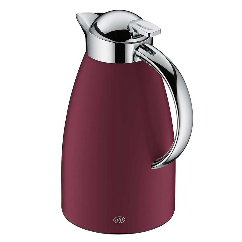 アルフィ1L魔法瓶ポットジャグシグノalfiSigno1421.240.100CoffeeJugMetalRed1LitrewithAlfiDurGlassInsert,InsulatedJugKeepsHotfor12Hours,IdealforCoffeeorTeapot,Potfor8Cups