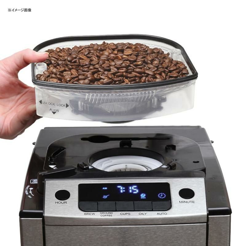 カプレッソコーヒーメーカー豆挽きグラインダー付12カップガラスカラフェCapressoCoffeePROPlusGlassCombinationCoffeemaker&BurrGrinder家電