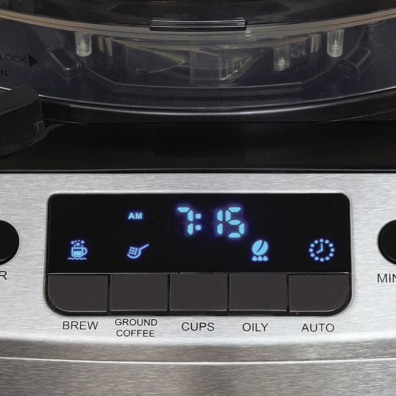 カプレッソコーヒーメーカー豆挽きグラインダー付12カップガラスカラフェCapressoCoffeePROPlusGlassCombinationCoffeemaker&BurrGrinder家電