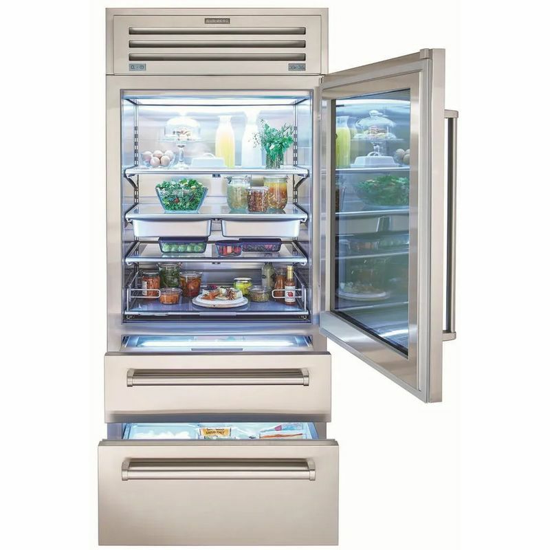 冷蔵庫自動製氷機ビルトイン640Lステンレス36InchBuilt-InBottomFreezerRefrigeratorwithAirPurificationSystem,WaterFilter,AutomaticIceMakerPRO3650LH家電