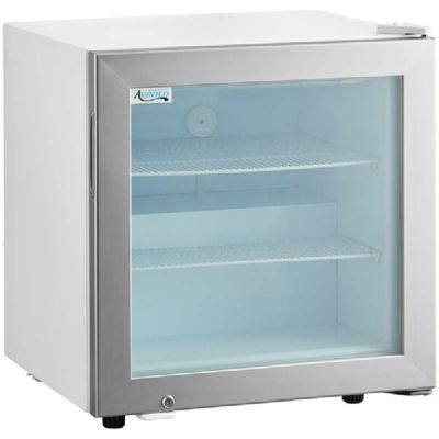 冷蔵庫244Lガラスドア棚4段LED照明ブラック黒AvantcoGDC-10-HC215/8"BlackSwingGlassDoorMerchandiserRefrigeratorwithLEDLighting家電