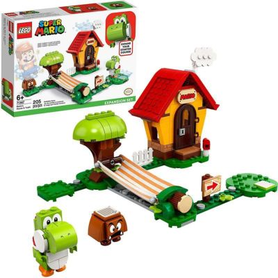 レゴ スーパーマリオ ヨッシー と マリオハウス LEGO Super Mario Mario’s House & Yoshi Expansion Set 71367 Building Kit, Collectible Toy to Combine with The Super Mario Adventures with Mario Starter Cou