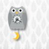 ウォールクロックフクロウクォーツアクリルマット仕上げ振り子時計壁掛けアメリカ製モダンムースModernMooseowlpendulumclock
