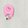 ウォールクロックフラミンゴクォーツアクリルマット仕上げ振り子時計壁掛けアメリカ製モダンムースModernMooseflamingopendulumclock