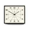 ニューゲート掛け時計ウォールクロックスクエア四角NewgateBoxOfficeBOXOF196CKMid-CenturyWallClock|CreamDialandBlack|Rectangular