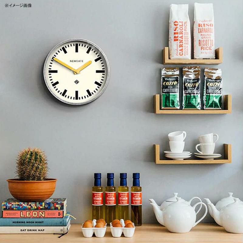 ニューゲート掛け時計ウォールクロック直径30cmイエローNewgateTheLuggageLUGG667GALCYModernIndustrialWallClock|GalvanizedMetal