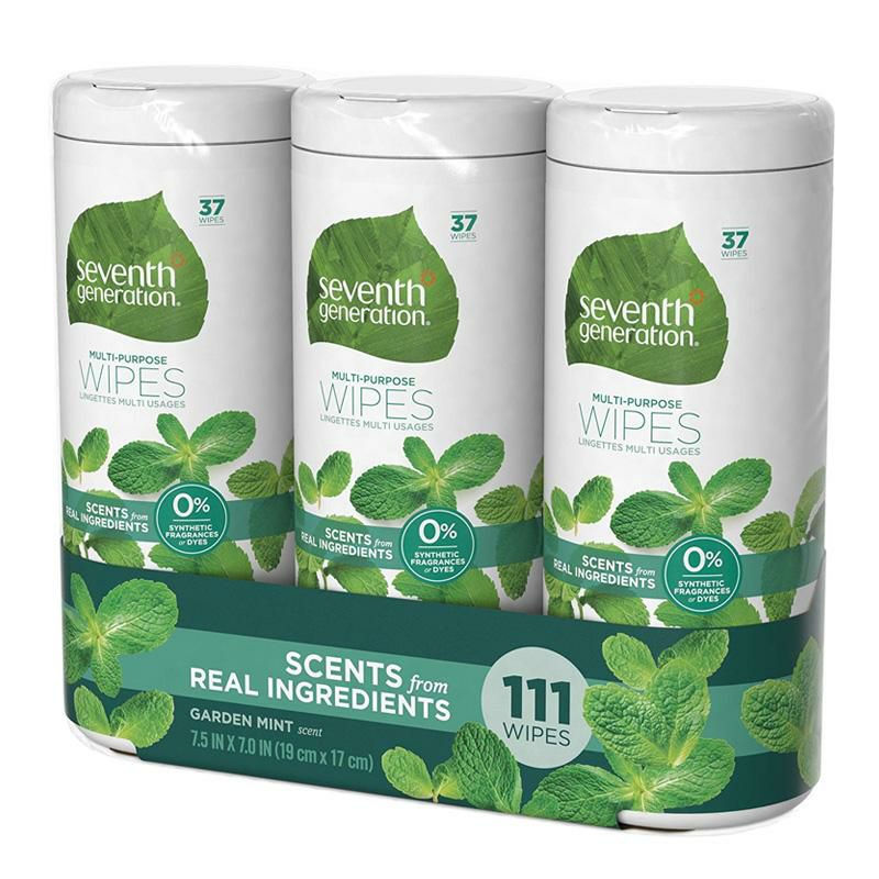 万能ワイプワイパーM111枚ガーデンミント合成香料不使用セブンスジェネレーションSeventhGenerationMulti-PurposeWipes,GardenMint,111Count