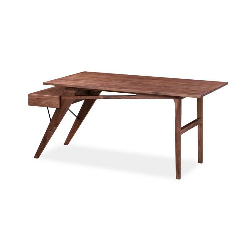 木製デスク机テーブル幅170cm引き出し付KardielProtractorJr.67"Desk