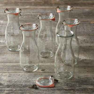 ウェック ジュース ジャー 6個セット Weck Juice Jars, 19.6 oz, Set of 6
