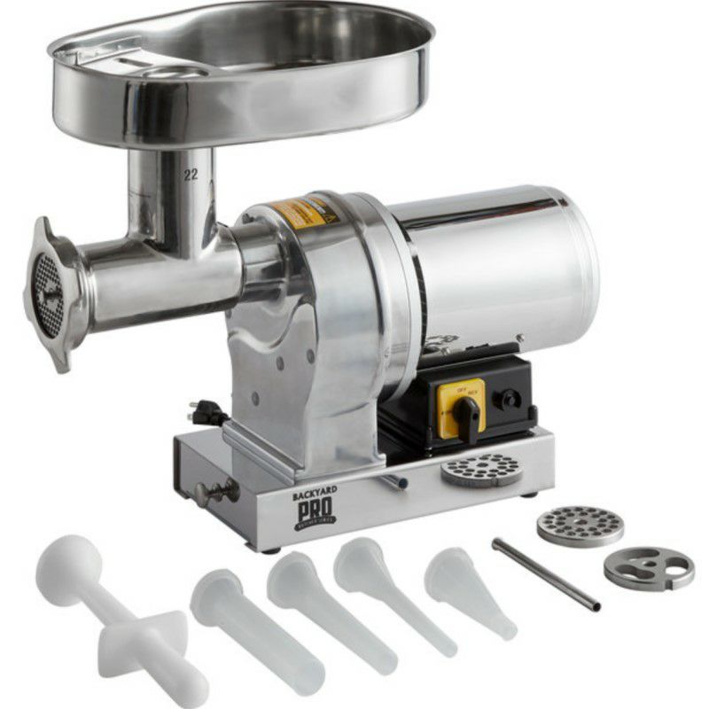 ミートグラインダー電動挽肉機ミンチBackyardProBSG22ButcherSeries#22ElectricMeatGrinder-120V,11/2hp