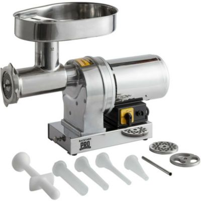 ミートグラインダー 業務品質 電動挽肉機 ミンチ 2馬力 Backyard Pro BSG32 Butcher Series #32 Electric Meat Grinder - 120V, 2 hp 家電