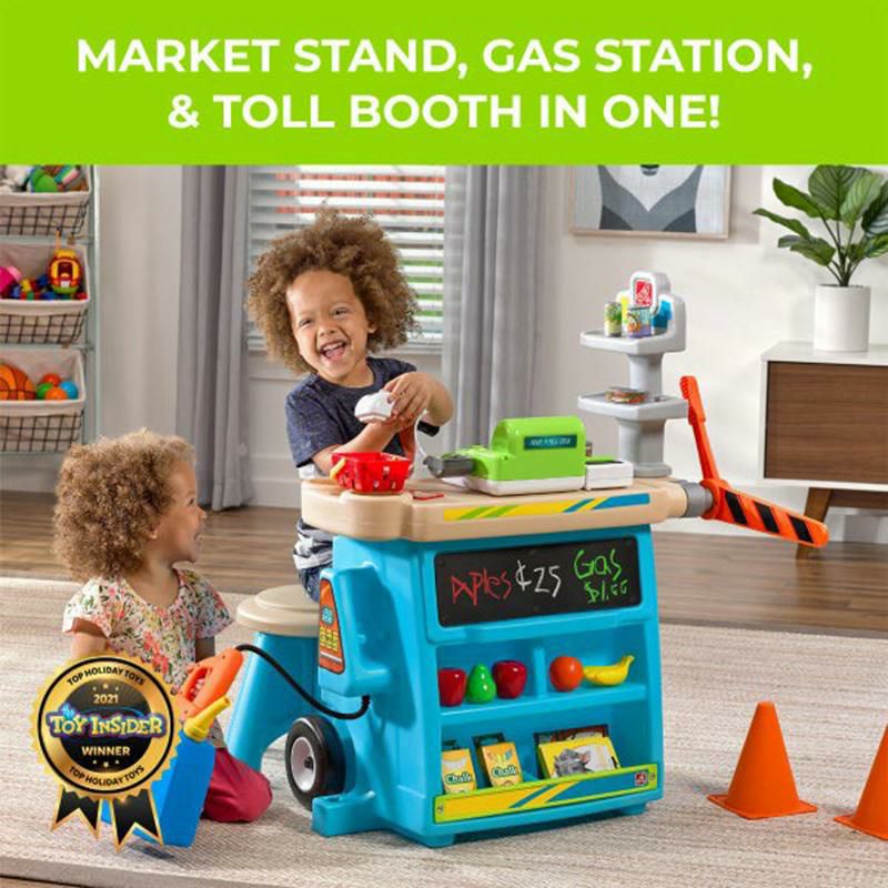 お店ごっこマーケットおもちゃレジ黒板Step2Stop&GoMarket