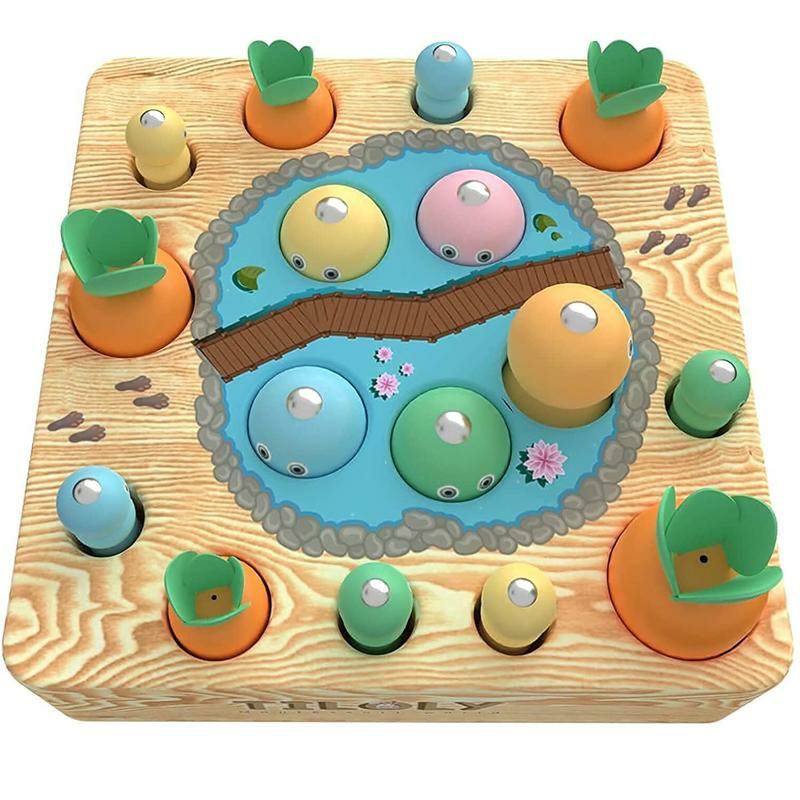 木のおもちゃ磁石魚釣りにんじんTilolyMontessoriWoodenToysfor1YearOld&Up,MagneticFishingGame,MontessoriToysfor2YearOld,SensoryCarrotToyHelpsDevelopMotorSkills,20Pieces